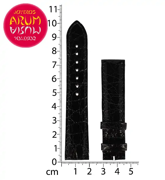 Cartier Strap Tank / Ronde Black Crocodile Leather KD25AE24
