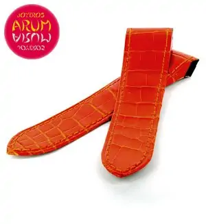 Cartier Strap Santos 100 Orange Crocodile Leather KD1IJR28 "SOLD