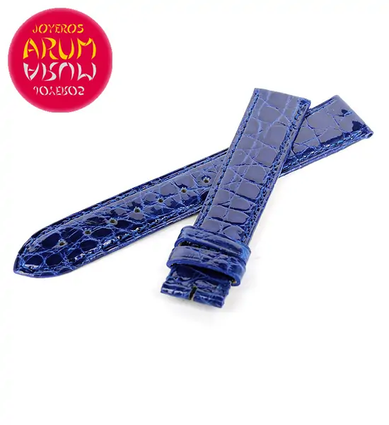 Cartier Strap Tank / Ronde Blue Crocodile Leather KD25BC95
