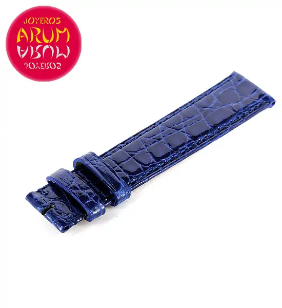 Cartier Strap Tank / Ronde Blue Crocodile Leather KD25BC95