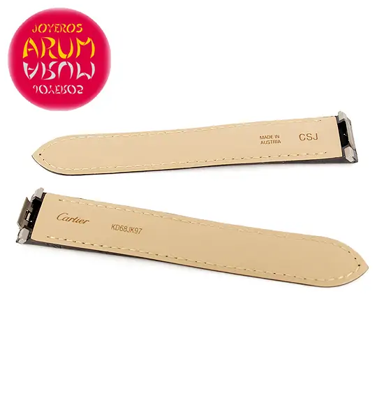 Cartier Strap Black Crocodile Leather 19 - 18 KD68JK97 "SOLD"