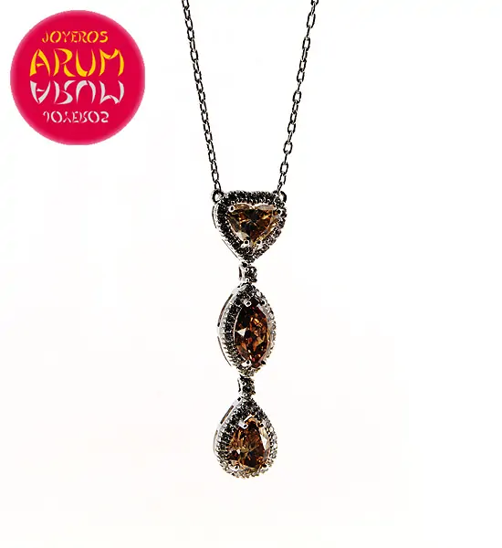 Chain and Pendant White Gold Brilliants 2.10 cts RAJ433 Chain and Pendant White Gold Brilliants 2.10 cts RAJ433