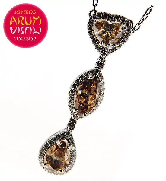 Chain and Pendant White Gold Brilliants 2.10 cts RAJ433 Chain and Pendant White Gold Brilliants 2.10 cts RAJ433