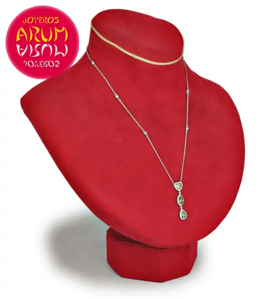 Chain and Pendant White Gold Brilliants 2.10 cts RAJ433 Chain and Pendant White Gold Brilliants 2.10 cts RAJ433