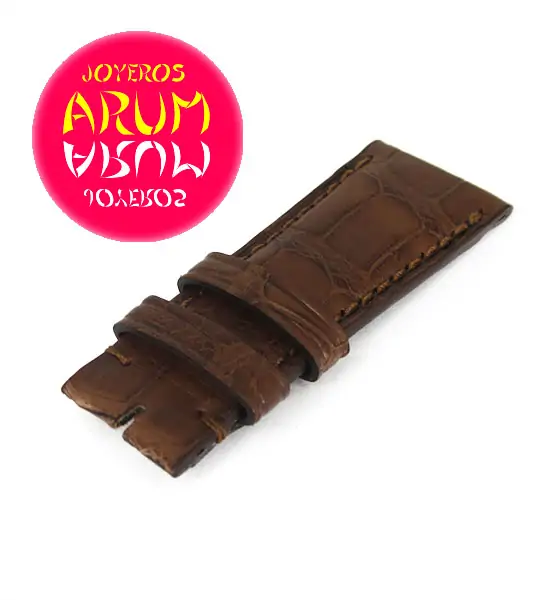 Z IWC Strap Brown Cocodrile Leather Deployant 20 - 16 A20081 "SO