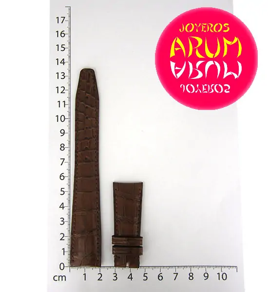 Z IWC Strap Brown Cocodrile Leather Deployant 20 - 16 A20081 "SO