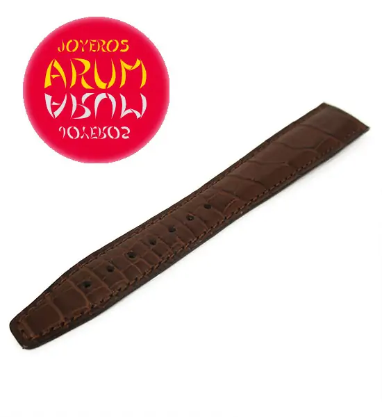 Z IWC Strap Brown Cocodrile Leather Deployant 20 - 16 28785 "SOL