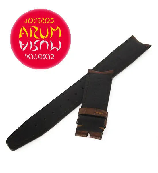 Z IWC Strap Brown Cocodrile Leather Deployant 20 - 16 28785 "SOL