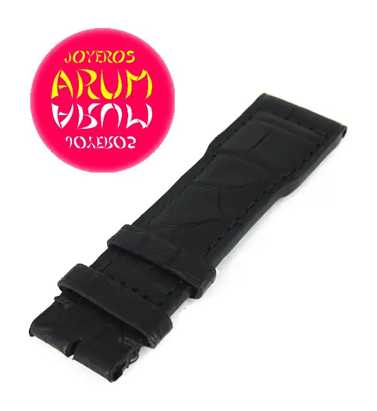 Z IWC Strap Black Cocodrile Leather 21 - 18 A59207 "SOLD"