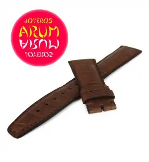 Z IWC Strap Brown Cocodrile Leather Deployant 22 - 18 78985 "SOL