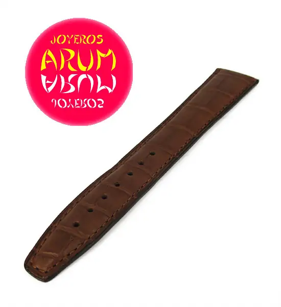 Z IWC Strap Brown Cocodrile Leather Deployant 22 - 18 78985 "SOL