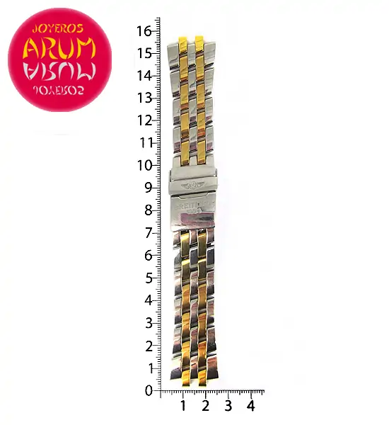 Pilot Bracelet Steel and Gold 22 mm 3147