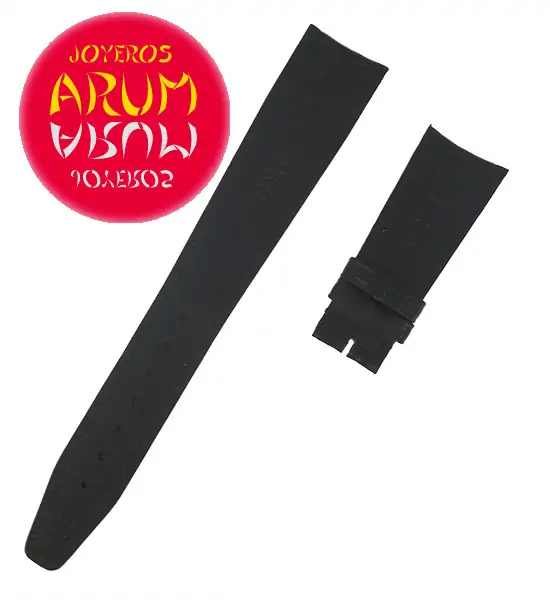 Z IWC Strap Black Cocodrile Leather Deployant 20 - 16 51953 "SOL