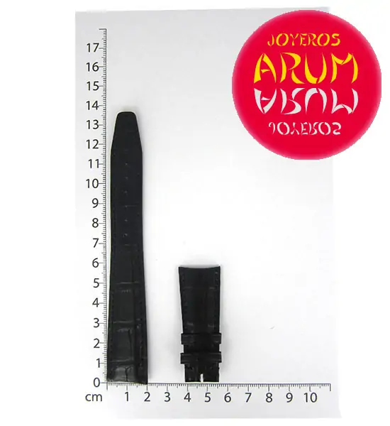 Z IWC Strap Black Cocodrile Leather Deployant 20 - 16 51953 "SOL