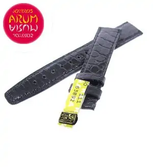 Z IWC Strap Cocodrile Black Leather 18 - 16 70346 "SOLD"
