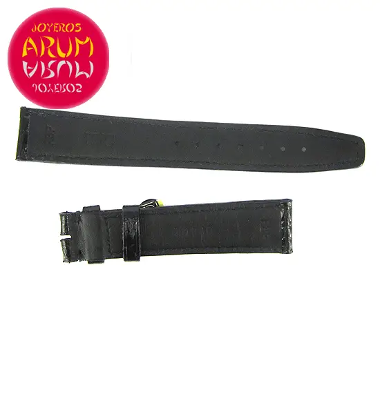 Z IWC Strap Cocodrile Black Leather 18 - 16 70346 "SOLD"