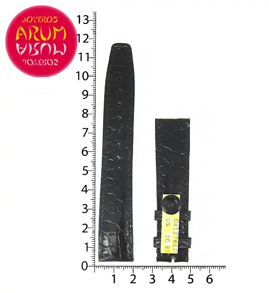 Z IWC Strap Cocodrile Black Leather 18 - 16 70346 "SOLD"