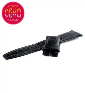 Z IWC Strap Blue Cocodrile Leather Deployant 22 - 18 79893 "SOLD