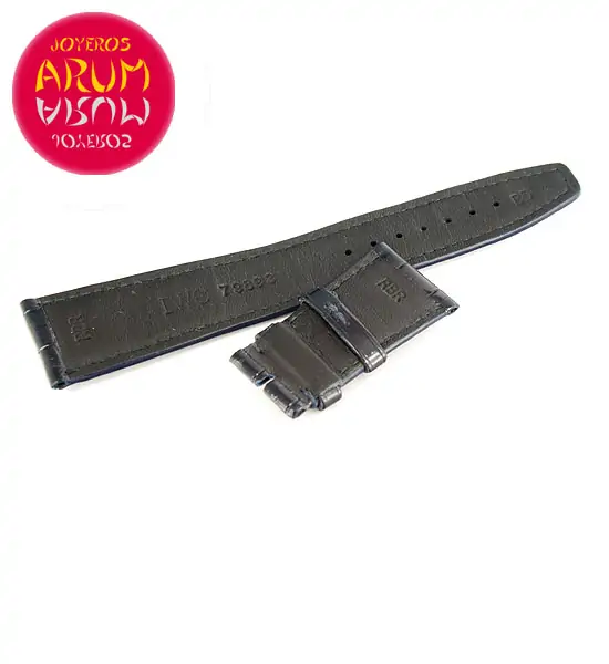Z IWC Strap Blue Cocodrile Leather Deployant 22 - 18 79893 "SOLD