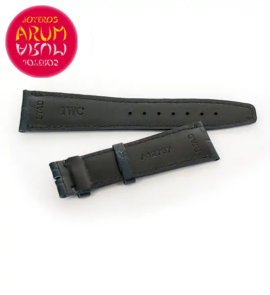 Z IWC Strap Blue Cocodrile Leather 22 - 18 A12737 "SOLD"