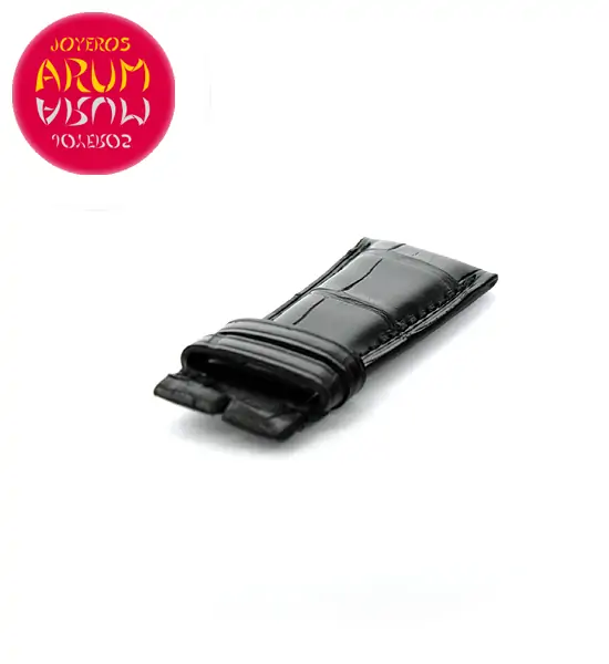 Z IWC Strap Black Cocodrile Leather Deployant 21 - 18 A19248 "SO