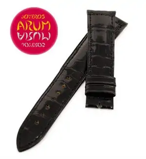 Z Jaeger-LeCoultre Strap Black Crocodile Leather B-I 18 - 16 "SO