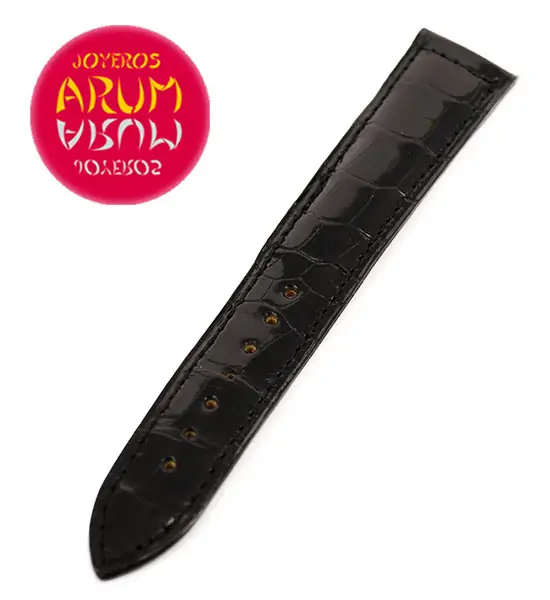 Z Jaeger-LeCoultre Strap Black Crocodile Leather B-I 18 - 16 "SO