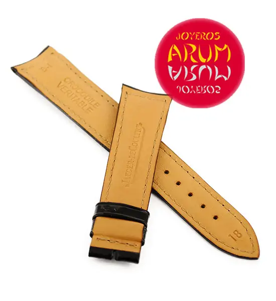 Z Jaeger-LeCoultre Strap Black Crocodile Leather B-I 18 - 16 "SO