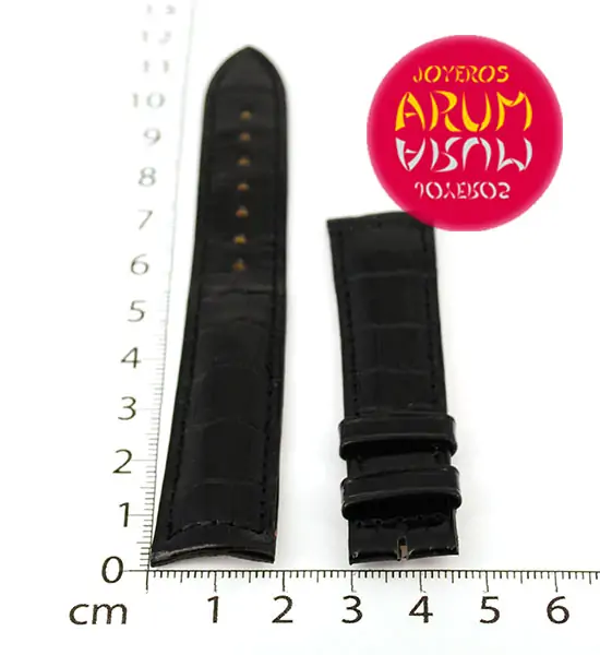 Z Jaeger-LeCoultre Strap Black Crocodile Leather B-I 18 - 16 "SO