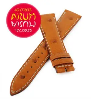 Z Jaeger-LeCoultre Strap Brown Ostrich Leather L-J 19-16 "SOLD"