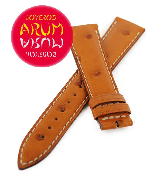 Z Jaeger-LeCoultre Strap Brown Ostrich Leather L-J 19-16 "SOLD"