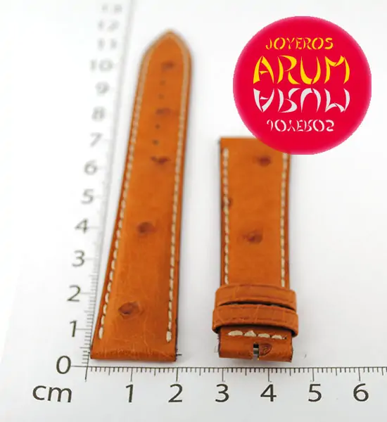 Z Jaeger-LeCoultre Strap Brown Ostrich Leather L-J 19-16 "SOLD"