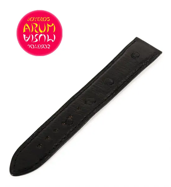 Z Jaeger-LeCoultre Strap Black Ostrich Leather C-K 18 - 16
