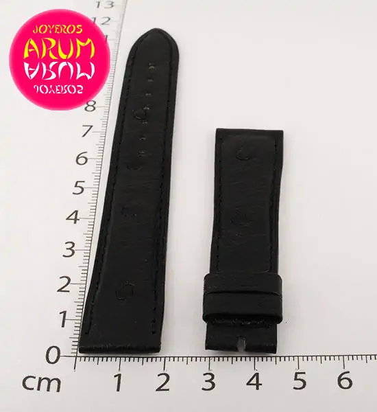Z Jaeger-LeCoultre Strap Black Ostrich Leather C-K 18 - 16