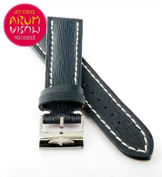 Breitling Strap Blue Striped Leather 20 - 18 "SOLD"