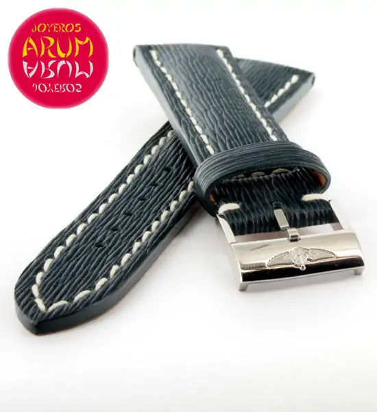 Breitling Strap Blue Striped Leather 20 - 18 "SOLD"