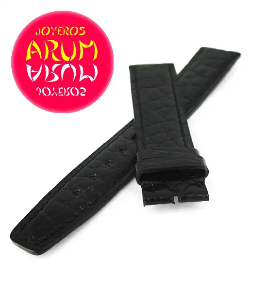 Z IWC Strap Cocodrile Black Leather 18 - 16 5855 "SOLD"