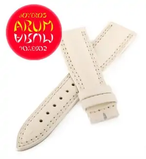 Z Jaeger-LeCoultre Strap Crocodile White Leather K-A 19 - 16 "SO