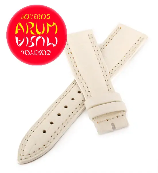 Z Jaeger-LeCoultre Strap Crocodile White Leather K-A 19 - 16 "SO