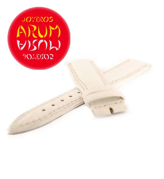 Z Jaeger-LeCoultre Strap Crocodile White Leather K-A 19 - 16 "SO