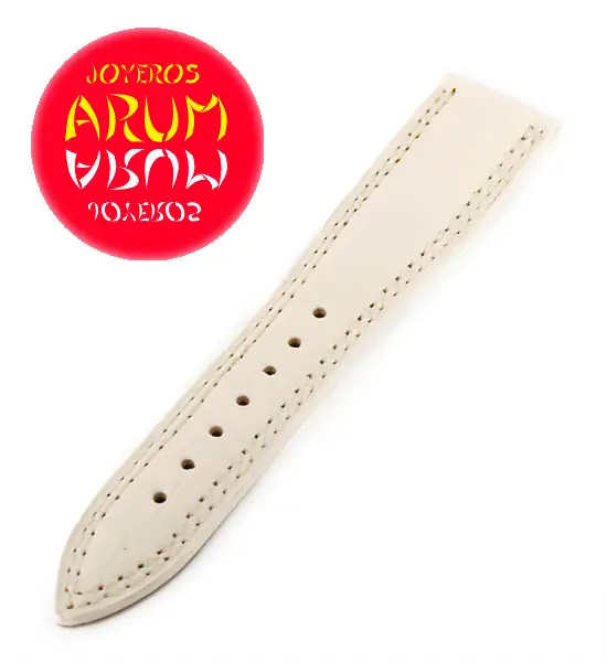 Z Jaeger-LeCoultre Strap Crocodile White Leather K-A 19 - 16 "SO