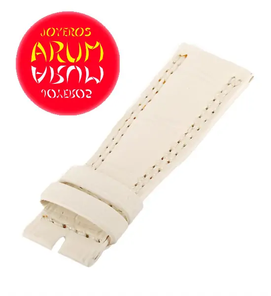 Z Jaeger-LeCoultre Strap Crocodile White Leather K-A 19 - 16 "SO