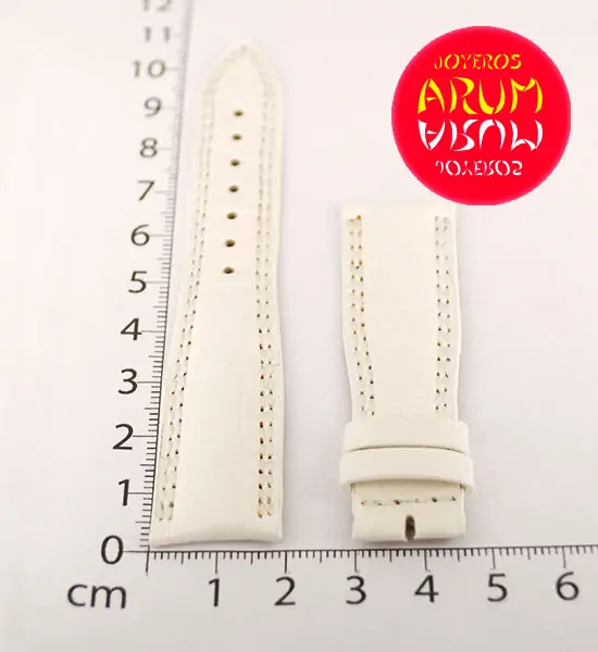 Z Jaeger-LeCoultre Strap Crocodile White Leather K-A 19 - 16 "SO