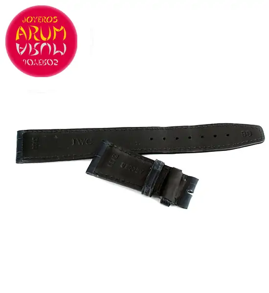 Z IWC Strap Blue Cocodrile Leather Deployant 22 - 18 A20068 "SOL