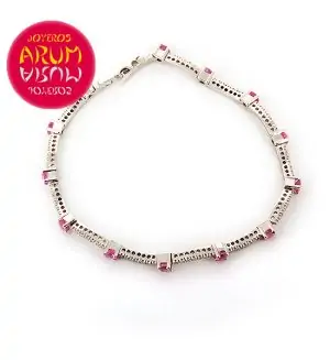 Damiani Bracelet Brilliants and Pink Sapphires RAJ293