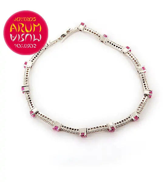 Damiani Bracelet Brilliants and Pink Sapphires RAJ293