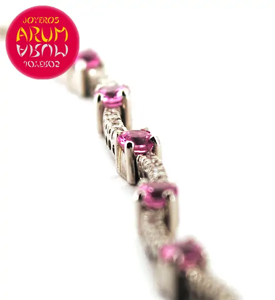 Damiani Bracelet Brilliants and Pink Sapphires RAJ293