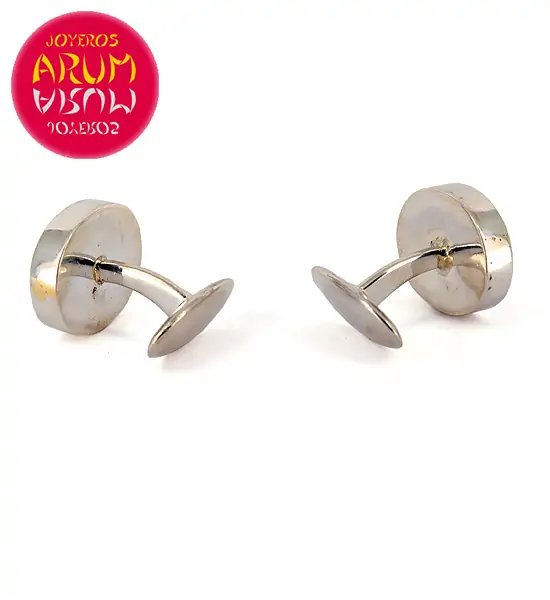 Silver Cufflinks Watch Machine RAJ334