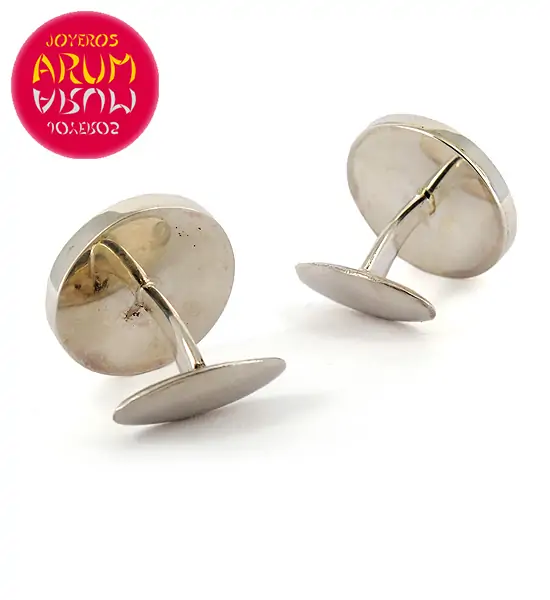 Silver Cufflinks Omega Machine RAJ335
