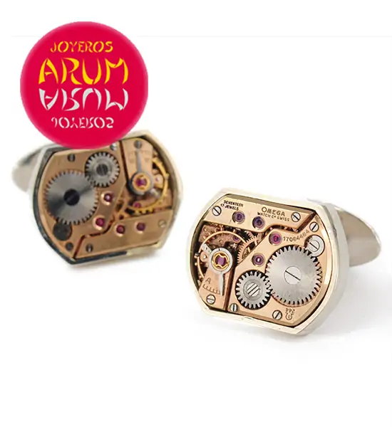 Silver Cufflinks Omega Watch Machine RAJ332 "SOLD"